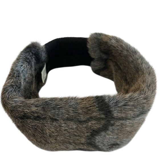 Fur Head Band Unitalla Faux Fox Fur Headband with elastic back Skiing Winter - Picture 1 of 4